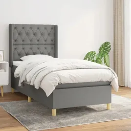 vidaxl-lozko-kontynentalne-z-materacem-ciemnoszara-tkanina-80x200-cm