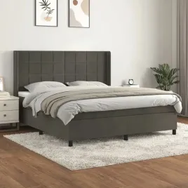 vidaxl-lozko-kontynentalne-z-materacem-ciemnoszare-160x200cm-aksamit
