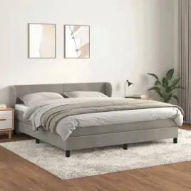 vidaxl-lozko-kontynentalne-z-materacem-jasnoszare-160x200cm-aksamit