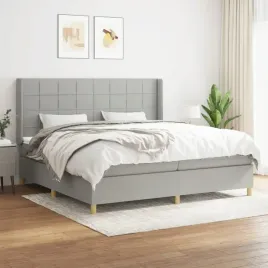 vidaxl-lozko-kontynentalne-z-materacem-jasnoszare-tkanina-200x200-cm