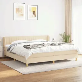 vidaxl-lozko-kontynentalne-z-materacem-kremowe-tkanina-200x200-cm