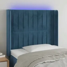 vidaxl-zaglowek-do-lozka-z-led-ciemnoniebieski-93x16x118-128cm-aksamit