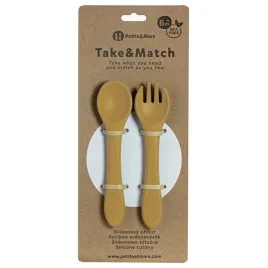 petiteandmars-sztucce-silikonowe-dla-dzieci-miekkie-intense-ochre