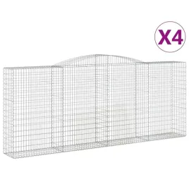 vidaxl-kosze-gabionowe-4-szt-400x50x160-180-cm-galwanizowane-zelazo