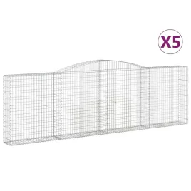 vidaxl-kosze-gabionowe-5-szt-400x30x120-140-cm-galwanizowane-zelazo