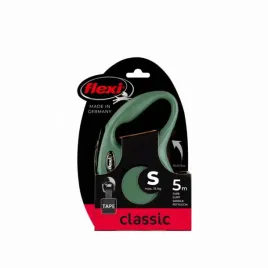 flexi-classic-z-tasma-s-oliwkowa-smycz-automatyczna-5m-do-15kg
