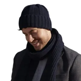 kamea-czapka-meska-welniana-granatowa-ben-beanie-54-62-bez-podszewki
