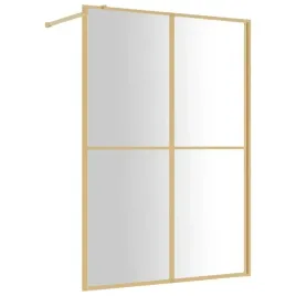 vidaxl-scianka-prysznicowa-przezroczyste-szklo-esg-zlota-140x195-cm