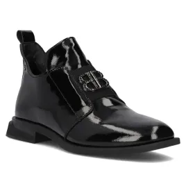 buty-damskie-botki-skorzane-na-plaskim-filippo-klamra-lakierowane-r-36