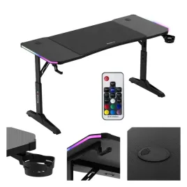 biurko-gamingowe-huzaro-czarne-regulowane-rgb-led-z-podkladka-w-zestawie