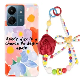 etui-do-xiaomi-redmi-13c-4g-obudowaor-zawieszka-korale-rozaor-happy-soul-wz