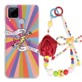 etui-do-realme-c15-obudowaor-zawieszka-korale-rozaor-happy-soul-mix-wzory