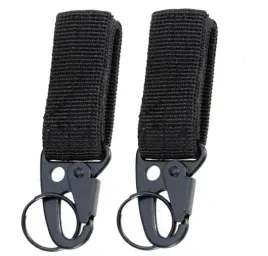 taktyczny-brelok-do-kluczy-z-karabinczykiem-2-sztuki-nylon-czarny