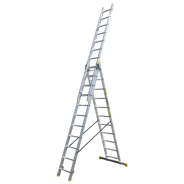 Drabina aluminiowa wielofunkcyjna 3x11 Bayersystem BS-DW trzyelementowa