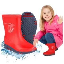 kalosze-dzieciece-gumiaki-dziewczece-gumowce-chlopiece-czerwone-dunlop-mini