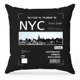 poduszka-czarna-40x40-cm-new-york-city-na-prezent-do-przedszkola-zlobka