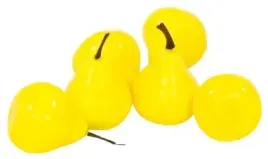 gruszki-sztuczne-zolte-5x3-cm-12-sztuk-gruszka-dekoracja-owoce-stroik-dekor