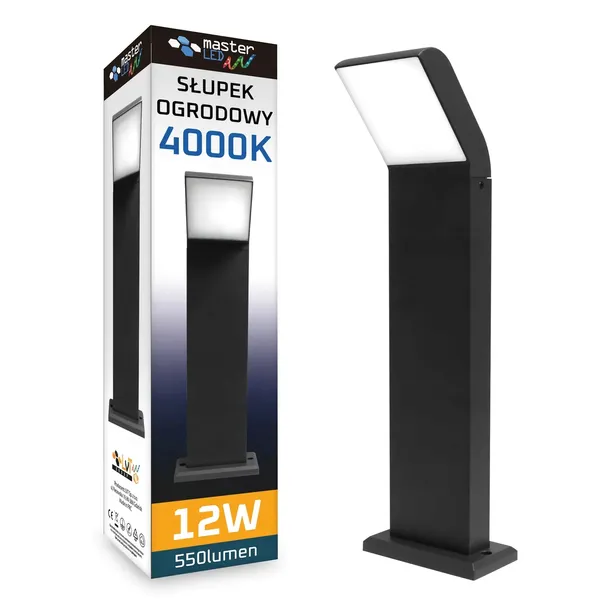 Lampa LED Ogrodowa stojąca słupek 50cm zewnętrzna 4000K LED