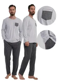 pizama-meska-bawelniana-vienetta-2xl-dlugi-rekaw-dlugie-spodnie-luzna