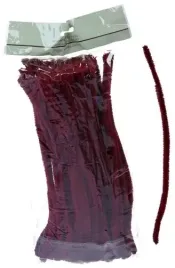 bordowe-druciki-kreatywne-druty-pluszowe-31cm-100-szt-wyciory-ozdobne-bordo