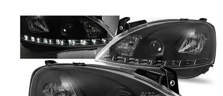 reflektory-przednie-opel-corsa-c-czarne-daylight-strona-zabudowy-lewe-prawe