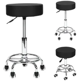 stolek-kosmetyczny-taboret-fryzjerski-obrotowy-regulowany-mobilny-czarny