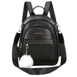 plecak-torebka-2w1-damski-eko-skora-czarny-brelok-pompon-bialy-prezent