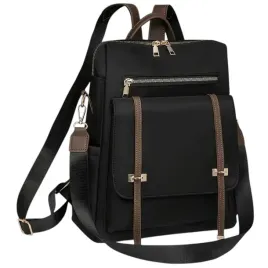 plecak-torebka-damski-czarny-2w1-plecaczek-antykradziezowy-brelok-pompon
