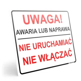 tablica-bhp-uwaga-awaria-lub-naprawa-40x30-cm-pcv-tabliczka-informacyjna