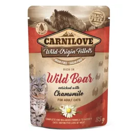 carnilove-cat-pouch-dzik-i-rumianek-wild-boar-and-chamomile-saszetka-85g