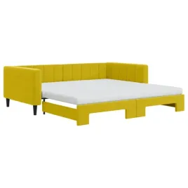 vidaxl-sofa-rozsuwana-z-materacami-zolta-100x200-cm-aksamit