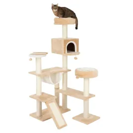 domek-z-piernika-z-drabinka-duzy-drapak-dla-kota-bezowy-165x86x98cm-wielki