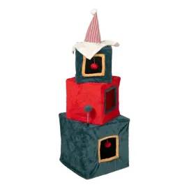 tiaki-drapak-swiateczna-wieza-z-prezentami-dla-kotow-40x40x125cm-green-red