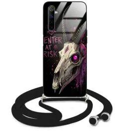 etui-do-realme-6-case-crossglam-smycz-czarna-goth-gotyckie-czaszka-wzory