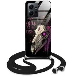 etui-do-xiaomi-redmi-note-12-4g-case-crossglam-smycz-czarna-goth-skull-wz