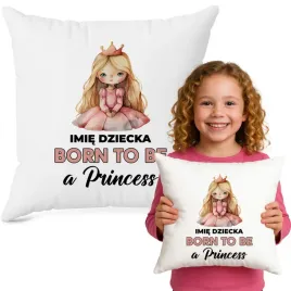 poduszka-biala-born-to-be-a-princess-imie-prezent-do-przedszkola-zlobka