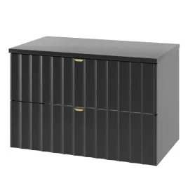 czarna-szafka-lazienkowa-arcos-80-cm-z-blatem-wiszaca-ryflowana-mdf