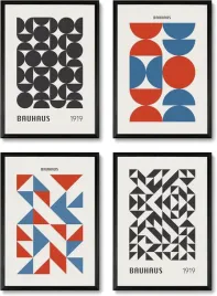 boho-dekoracja-plakaty-plakat-a3-geometryczne-boho-zestaw-4szt