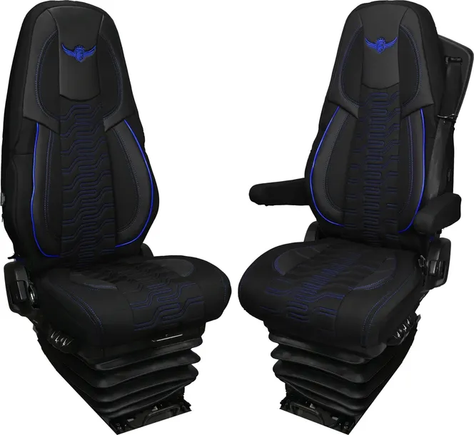 Pokrowce na fotele ROYAL Premium VOLVO FH, FH16, FMX, FM od 2013 niebieski