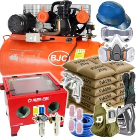 zestaw-piaskarka-kabinowa-90l-pistolet-kompresor-350l-piasek-500kg-waz-20m