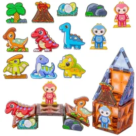 klocki-magnetyczne-konstrukcyjne-swiecace-3d-swiat-dinozaurow-124el-woopie