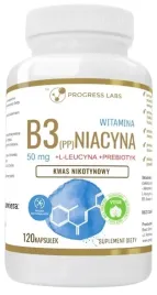 progress-labs-witamina-b3-niacyna-pp-120-kaps-wlosy-skora-uklad-nerwowy