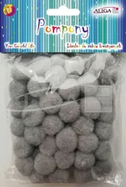 szare-pompony-pluszowe-2cm-60-sztuk-akrylowe-pompon-szary-plastyka-kuleczki