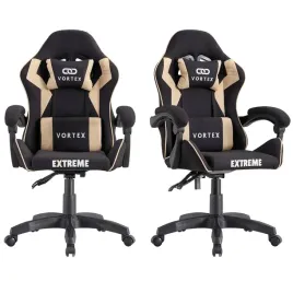 fotel-gamingowy-obrotowy-dla-gracza-wygodny-czarno-bezowy-poduszka