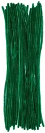 ciemnozielone-druciki-kreatywne-druty-pluszowe-30-cm-40-szt-wyciory-ozdobne