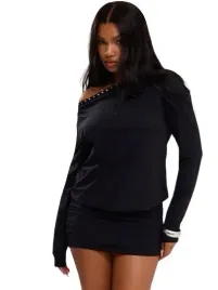 shein-czarna-sukienka-mini-z-dlugim-rekawem-i-cwiekami-s-1hn