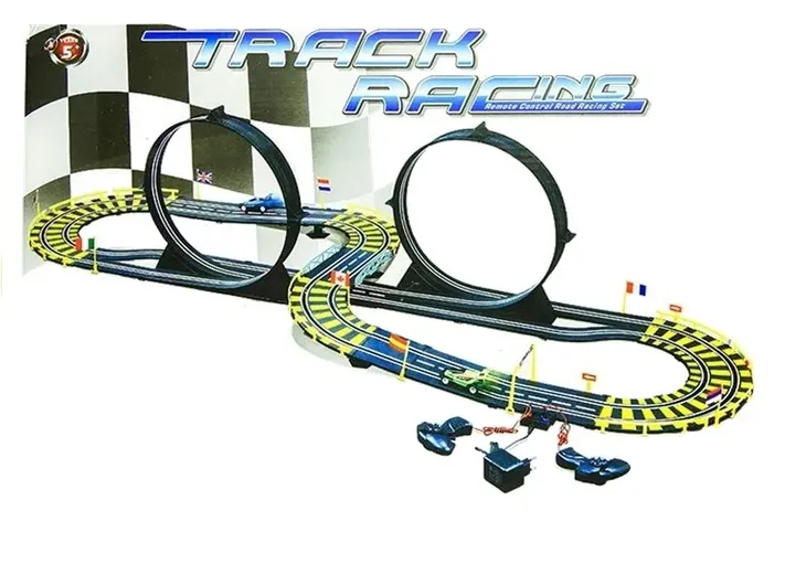 tor-samochodowy-track-racing-dwa-auta-565-cm-waga-z-opakowaniem-2-kg
