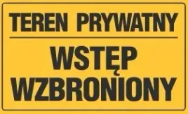 tablica-teren-prywatny-wstep-wzbroniony