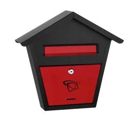 skrzynka-na-listy-z-daszkiem-375x400x70mm-czarno-czerwona-skrzynka-domek