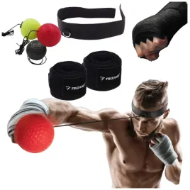 trening-boksu-mma-3x-pilka-refleksowa-reflex-ball-refleksowka-owijki-bandaz